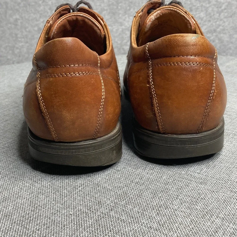Florsheim Mens 11.5D Leather Dress Shoes Comfortech Oxford Brown‎ Lace Up